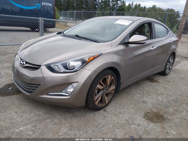 Hyundai Elantra Limited 2014 5NPDH4AE1EH538924 Image 2