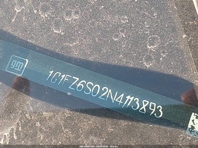 45991345 :رقم المزاد ، 1G1FZ6S02N4113893 vin ، 2022 Chevrolet Bolt Euv Fwd Premier مزاد بيع