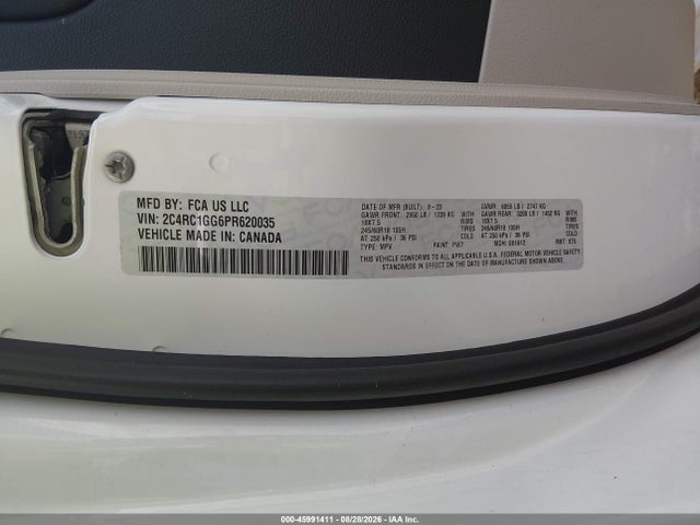 2C4RC1GG6PR620035 Chrysler Pacifica Limited