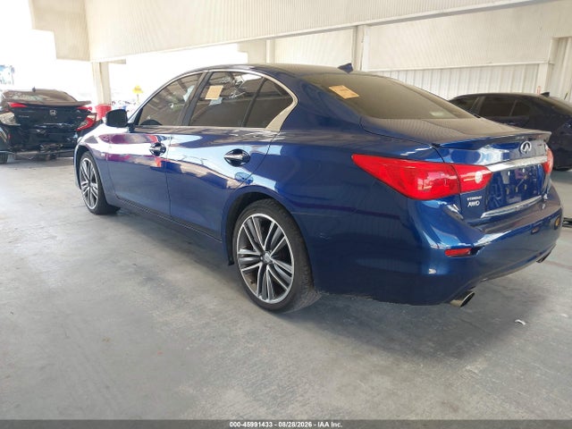 2017 Infiniti Q50 3.0t Sport მანქანა იყიდება აუქციონზე, vin: JN1EV7ARXHM833972, აუქციონის ნომერი: 45991433