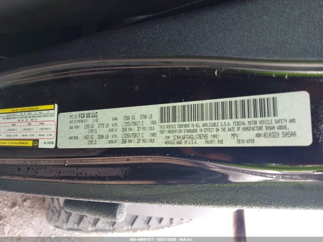 Продаж на аукціоні авто 2016 Jeep Wrangler Unlimited Rubicon, vin: 1C4HJWFG4GL178705, номер лоту: 45991577