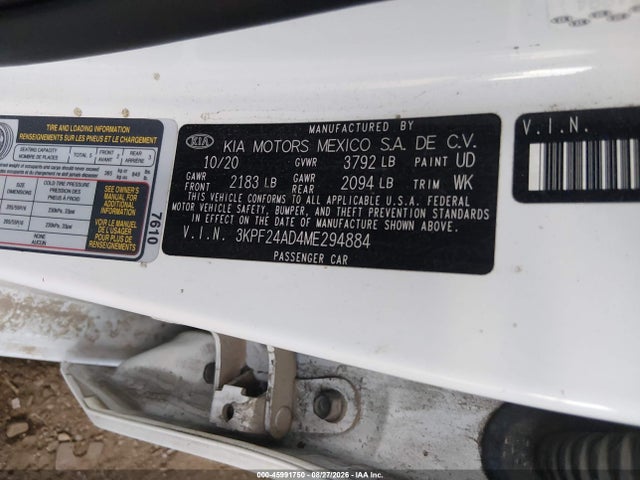 KIA Forte Lxs 2021 3KPF24AD4ME294884 Image 9