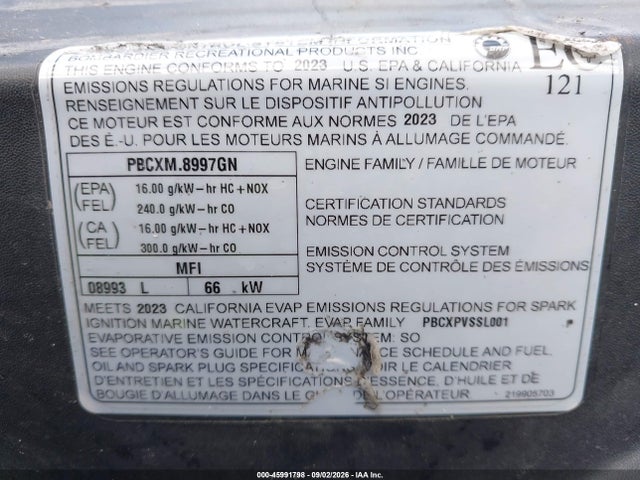 Bombardier Sea-doo Gtx 4tec 2023 YDVA6013E323 Image 9