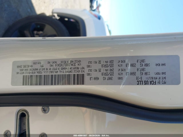 Продажа на аукционе авто 2018 Jeep Compass Altitude 4x4, vin: 3C4NJDBB3JT453414, номер лота: 45991807