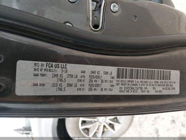 Dodge JOURNEY SE 2018 3C4PDCAB4JT347789 Image 9