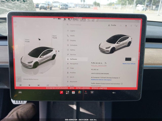 5YJ3E1ECXNF254265 Tesla Model 3 Performance Dual Motor All-wheel Drive