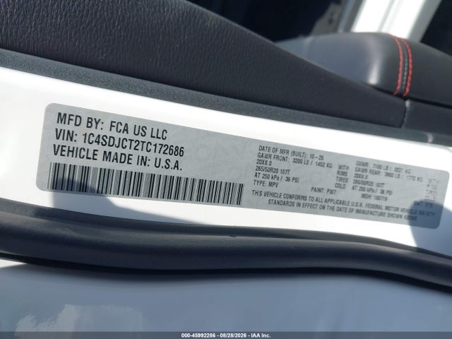 Dodge Durango Gt Plus Awd Hemi V8 2026 1C4SDJCT2TC172686 Image 9