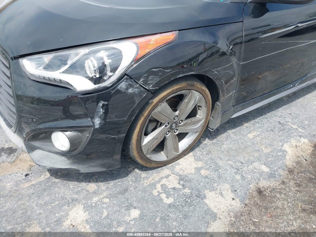 45992384 :رقم المزاد ، KMHTC6AE1EU208191 vin ، 2014 Hyundai Veloster Turbo W/blue مزاد بيع