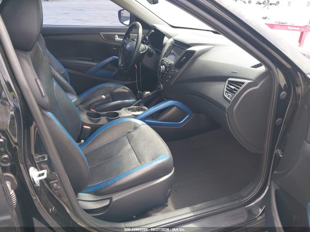 45992384 :رقم المزاد ، KMHTC6AE1EU208191 vin ، 2014 Hyundai Veloster Turbo W/blue مزاد بيع