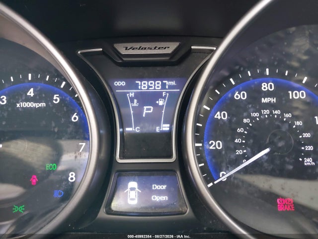 45992384 :رقم المزاد ، KMHTC6AE1EU208191 vin ، 2014 Hyundai Veloster Turbo W/blue مزاد بيع