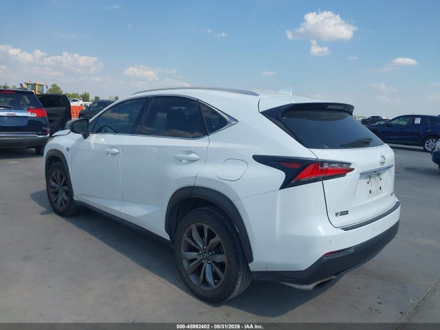 Aukcja sprzedaży 2017 Lexus Nx 200t F Sport, vin: JTJBARBZ6H2102504, numer aukcji: 45992402
