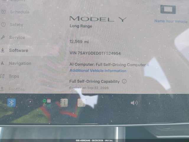 7SAYGDED0TF524954 Tesla Model Y Premium Rear-wheel Drive/rear-wheel Drive