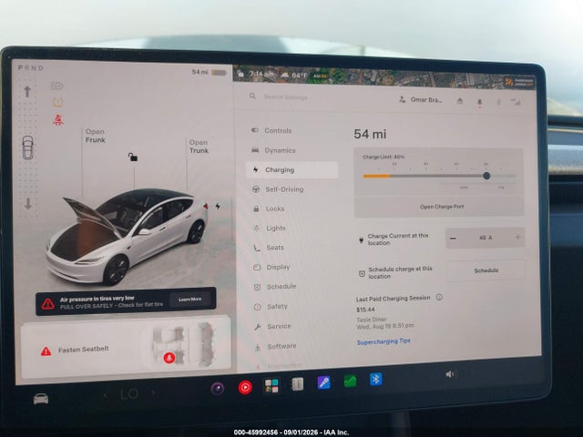 Aukcja sprzedaży 2024 Tesla Model 3 Long Range Dual Motor All-wheel Drive/rear-wheel Drive, vin: 5YJ3E1EA2RF867615, numer aukcji: 45992456
