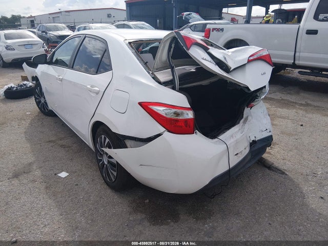 2016 Toyota Corolla Le მანქანა იყიდება აუქციონზე, vin: 2T1BURHE5GC481817, აუქციონის ნომერი: 45992517