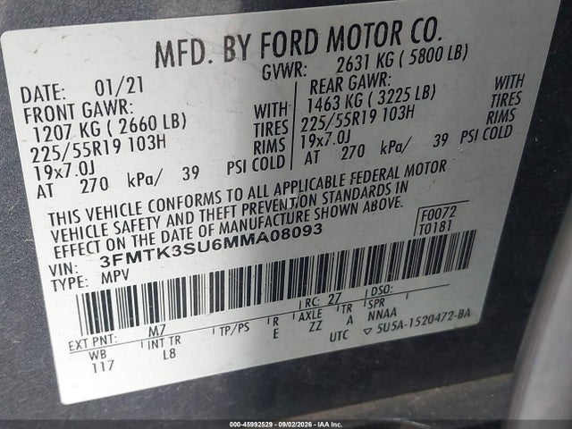 Ford Mustang Mach-e Premium 2021 3FMTK3SU6MMA08093 Image 9