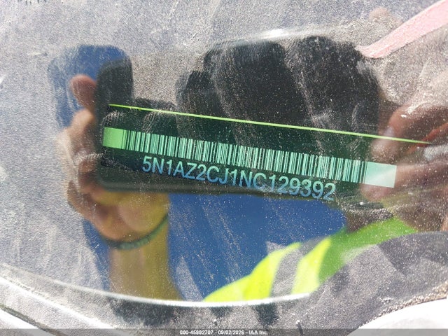 45992707 :رقم المزاد ، 5N1AZ2CJ1NC129392 vin ، 2022 Nissan Murano Sl Fwd مزاد بيع