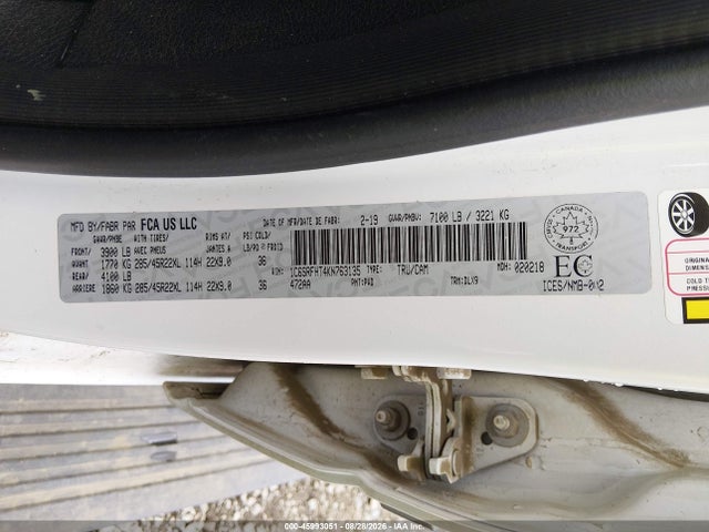 RAM 1500 Limited 2019 1C6SRFHT4KN763135 Image 9