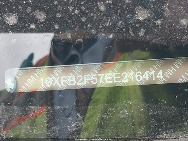 Honda Civic Lx 2014 19XFB2F57EE216414 Image 9