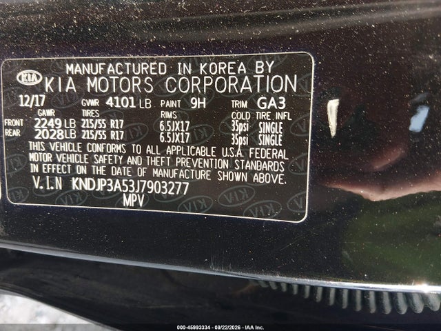 Продажа на аукционе авто 2018 Kia Soul +, vin: KNDJP3A53J7903277, номер лота: 45993334