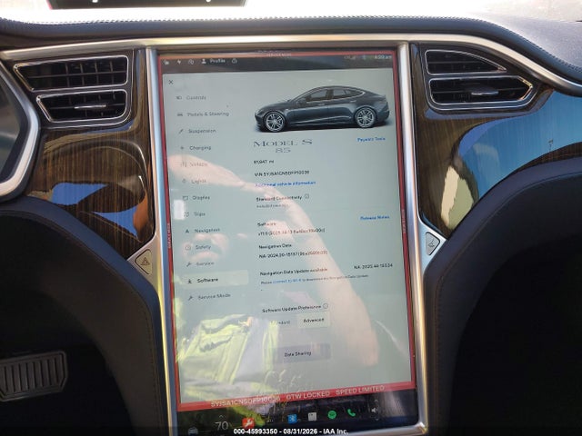 45993350 :رقم المزاد ، 5YJSA1CN5DFP10036 vin ، 2013 Tesla Model S مزاد بيع