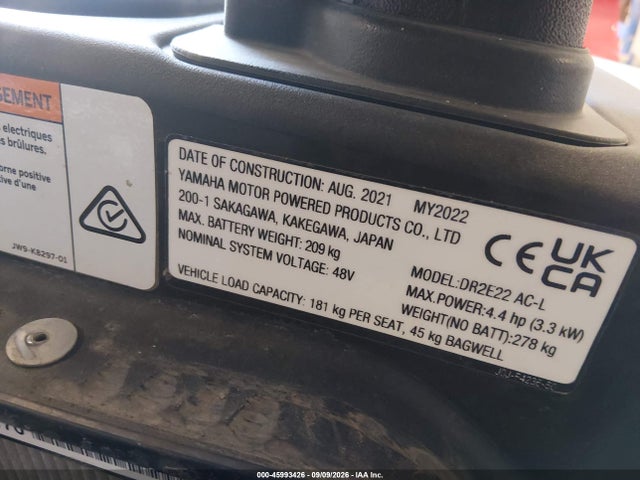 Yamaha Golf Cart 2022 JJ50117 Image 13