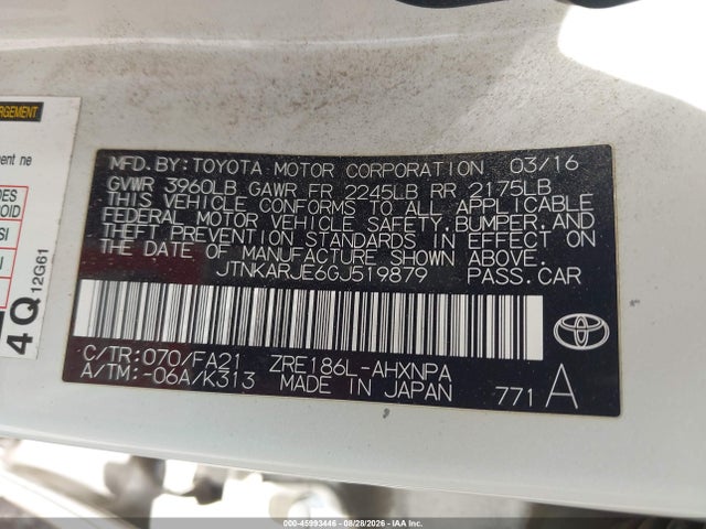 Scion IM 2016 JTNKARJE6GJ519879 Image 9