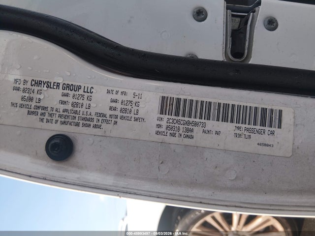 45993497 :رقم المزاد ، 2C3CA5CGXBH580733 vin ، 2011 Chrysler 300 Limited مزاد بيع