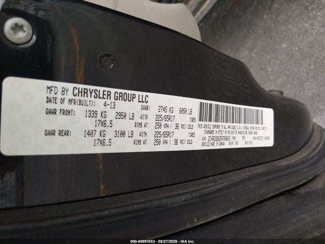45993552 :رقم المزاد ، 2C4RDGBG8DR766603 vin ، 2013 Dodge Grand Caravan Se مزاد بيع