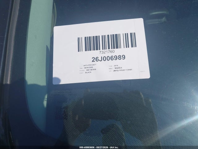 Aukcja sprzedaży 2014 Mazda Mazda6 I Touring, vin: JM1GJ1V53E1109091, numer aukcji: 45993606