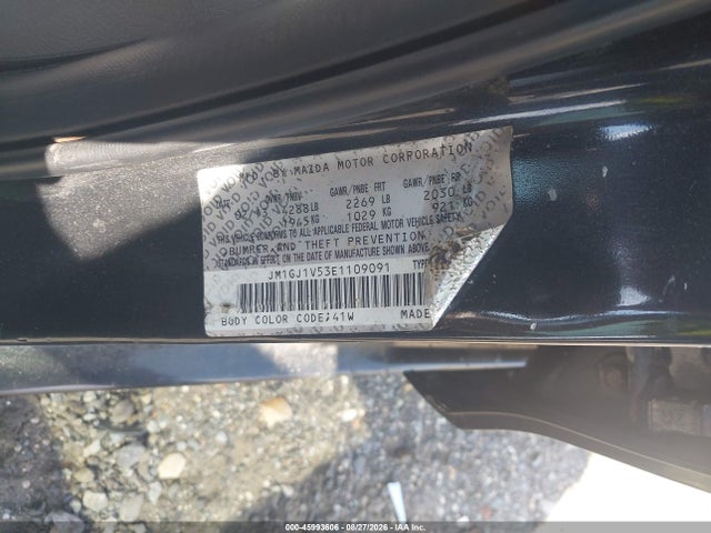 Aukcja sprzedaży 2014 Mazda Mazda6 I Touring, vin: JM1GJ1V53E1109091, numer aukcji: 45993606