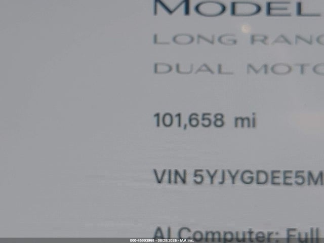 Продаж на аукціоні авто 2021 Tesla Model Y Long Range Dual Motor All-wheel Drive, vin: 5YJYGDEE5MF084575, номер лоту: 45993968