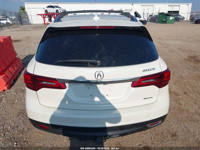 45994348 :رقم المزاد ، 5FRYD4H49GB047608 vin ، 2016 Acura Mdx Technology   Acurawatch Plus Packages/technology Package مزاد بيع