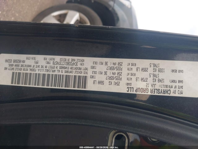 2012 Dodge Journey Sxt მანქანა იყიდება აუქციონზე, vin: 3C4PDDBG1CT374578, აუქციონის ნომერი: 45994441