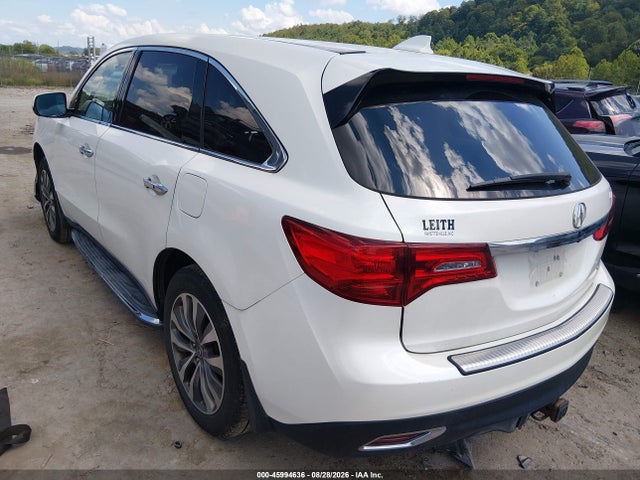 2014 Acura Mdx Technology Package მანქანა იყიდება აუქციონზე, vin: 5FRYD4H49EB010541, აუქციონის ნომერი: 45994636