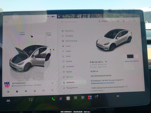 Aukcja sprzedaży 2024 Tesla Model Y Long Range Dual Motor All-wheel Drive, vin: 7SAYGAEEXRF186785, numer aukcji: 45994821