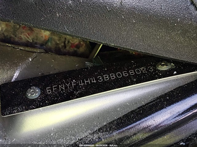 45994855 :رقم المزاد ، 5FNYF4H43BB068023 vin ، 2011 Honda Pilot Ex مزاد بيع
