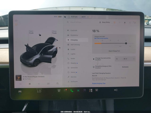 45994864 :رقم المزاد ، 7SAYGDEE3RA317506 vin ، 2024 Tesla Model Y Long Range Dual Motor All-wheel Drive مزاد بيع