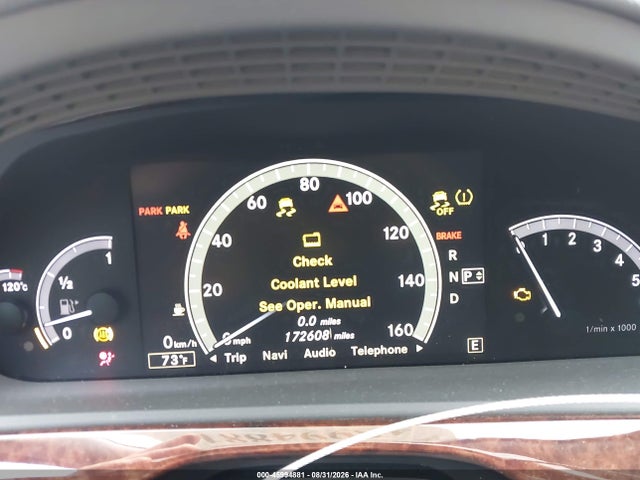 Aukcja sprzedaży 2012 Mercedes-benz S 550 4matic, vin: WDDNG9EB8CA438057, numer aukcji: 45994881