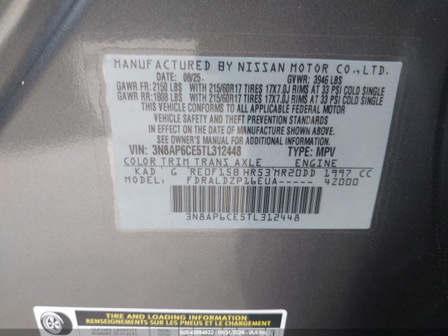 Nissan KICKS SV 2026 3N8AP6CE5TL312448 Image 9