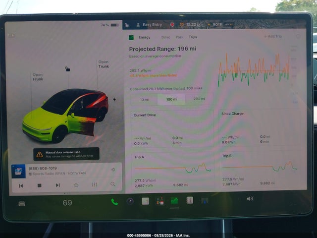 2026 Tesla Model Y All-wheel Drive/long Range Launch Series/premium All-wheel Drive მანქანა იყიდება აუქციონზე, vin: 7SAYGDEE2TF433189, აუქციონის ნომერი: 45995086