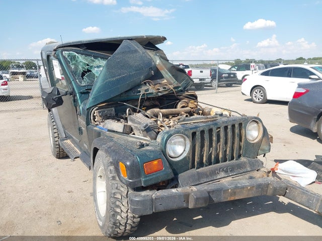 45995203 :رقم المزاد ، 1J4FY19S0XP456198 vin ، 1999 Jeep Wrangler Sport مزاد بيع