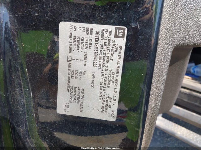 Aukcja sprzedaży 2007 Gmc Sierra 1500 Sle1, vin: 3GTEK13M67G541922, numer aukcji: 45995249