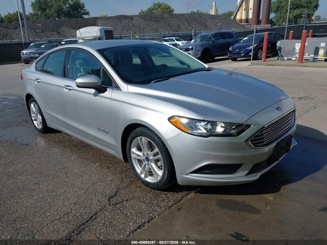 45995297 :رقم المزاد ، 3FA6P0UU8JR235806 vin ، 2018 Ford Fusion Hybrid S مزاد بيع