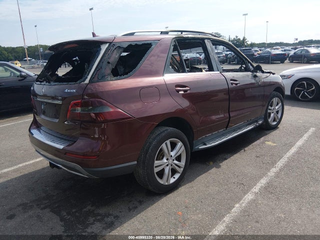Продаж на аукціоні авто 2014 Mercedes-benz Ml 350 4matic, vin: 4JGDA5HB4EA306987, номер лоту: 45995320