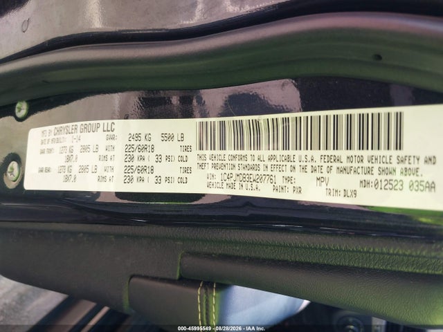 Aukcja sprzedaży 2014 Jeep Cherokee Limited, vin: 1C4PJMDB3EW207761, numer aukcji: 45995549
