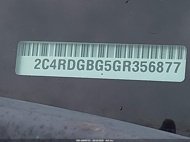 Продаж на аукціоні авто 2016 Dodge Grand Caravan Se Plus, vin: 2C4RDGBG5GR356877, номер лоту: 45995703