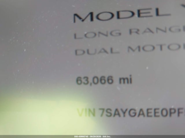 Aukcja sprzedaży 2023 Tesla Model Y Awd/long Range Dual Motor All-wheel Drive, vin: 7SAYGAEE0PF597027, numer aukcji: 45995745