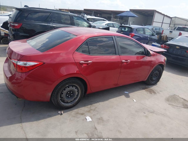 2015 Toyota Corolla Le მანქანა იყიდება აუქციონზე, vin: 2T1BURHE4FC479412, აუქციონის ნომერი: 45995747