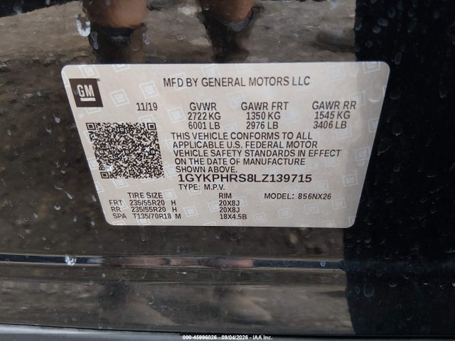 Продаж на аукціоні авто 2020 Cadillac Xt6 Awd Sport, vin: 1GYKPHRS8LZ139715, номер лоту: 45996026
