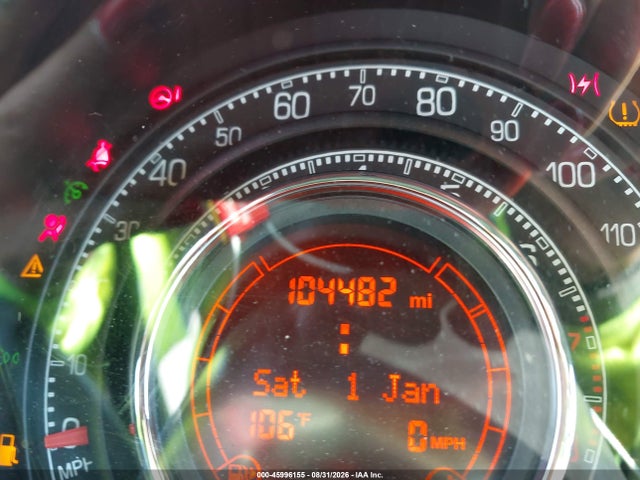45996155 :رقم المزاد ، 3C3CFFBR5CT332263 vin ، 2012 Fiat 500 Sport مزاد بيع